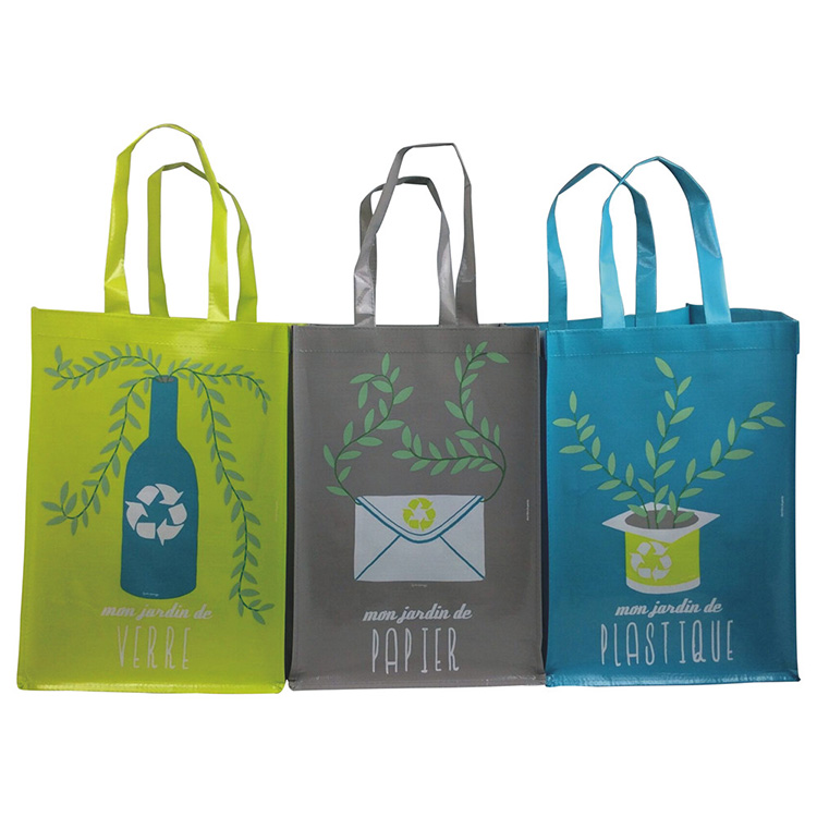 3 sacs sac poubelle tissé PP