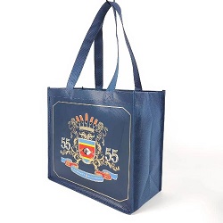 Sac fourre-tout couvert bleu non tissé