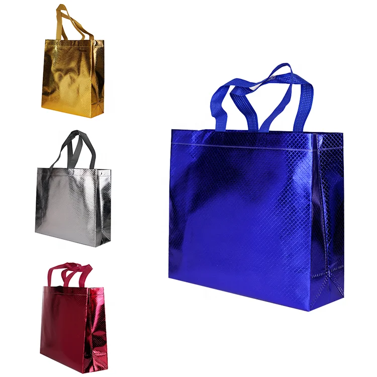 Sac coloré en aluminium en aluminium enduit de fourre-tout non tissé