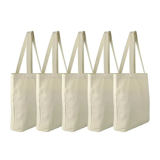 Sac fourre-tout en toile de coton respectueux de l'environnement