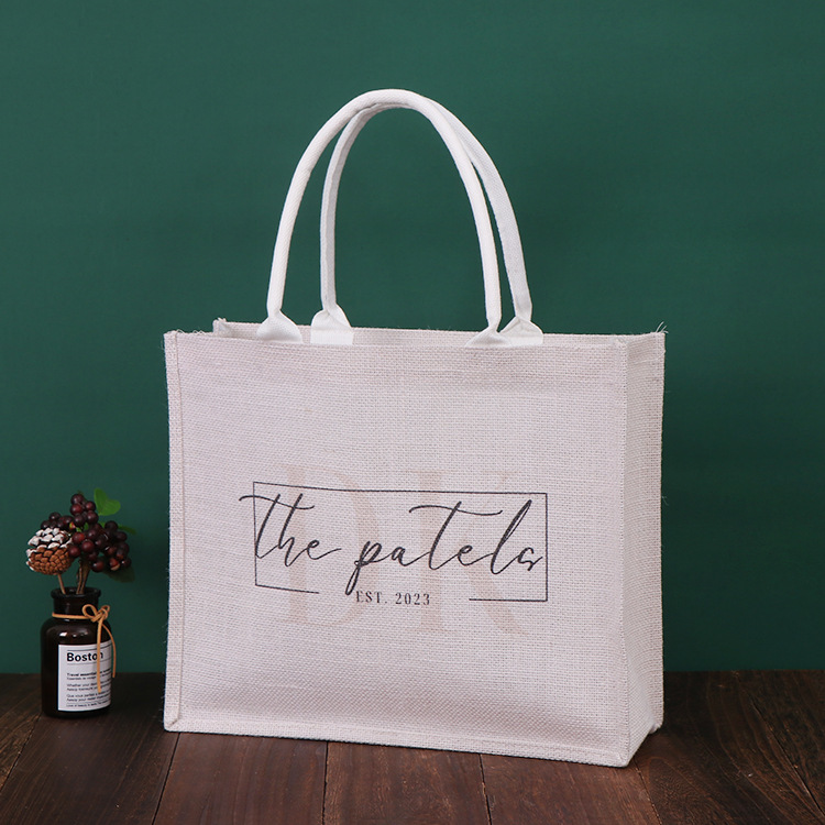 Sac en toile de jute réutilisable