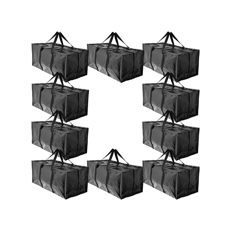 Fabric de tissu non tissé de l'environnement écologique Sacs à provisions personnalisées réutilisables avec imprimés de logo
