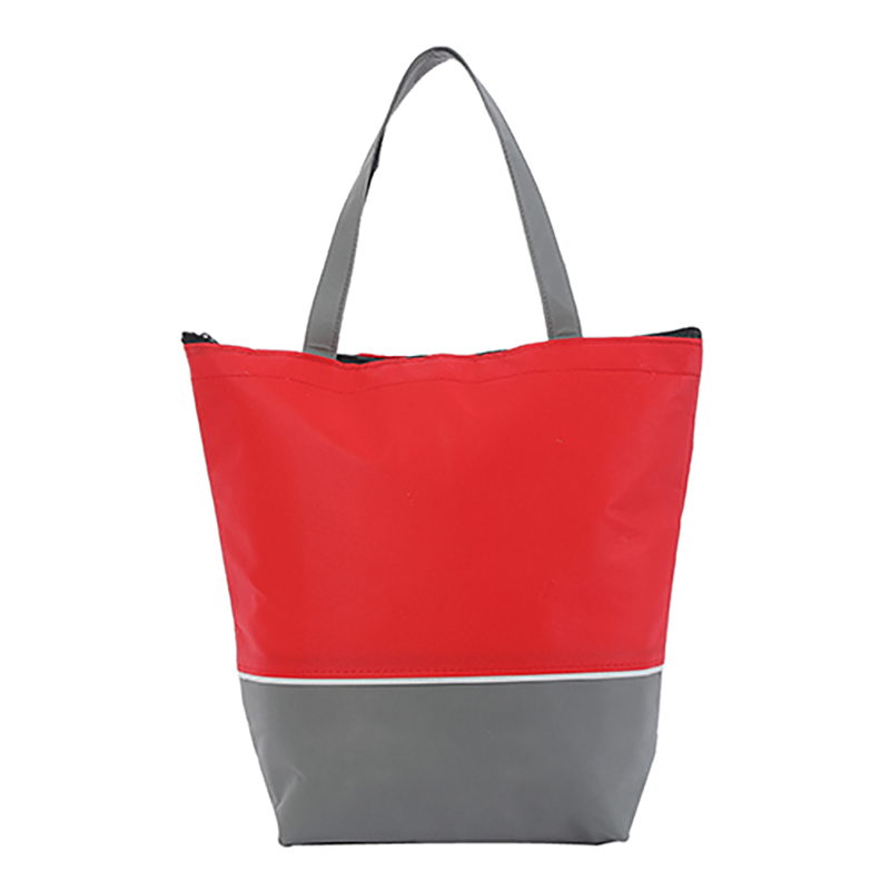 Sac fourre-tout isotherme gris-rouge