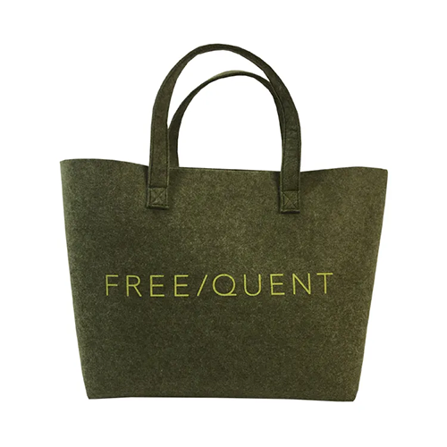 Sac fourre-tout en feutre gris vert