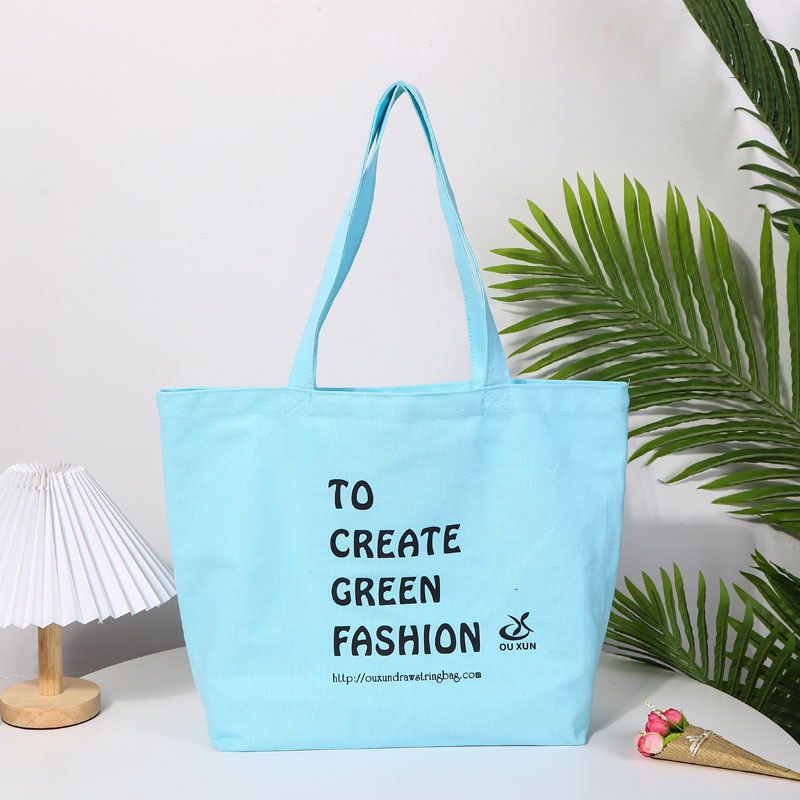 Sac fourre-tout en toile de coton de grande capacité