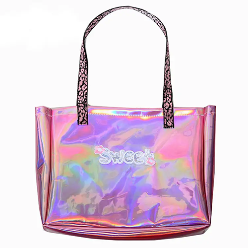 Sac fourre-tout en PVC transparent personnalisé