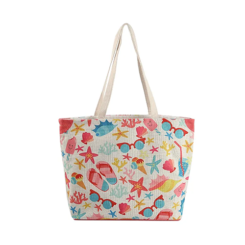 Sac en toile de coton à motif imprimé