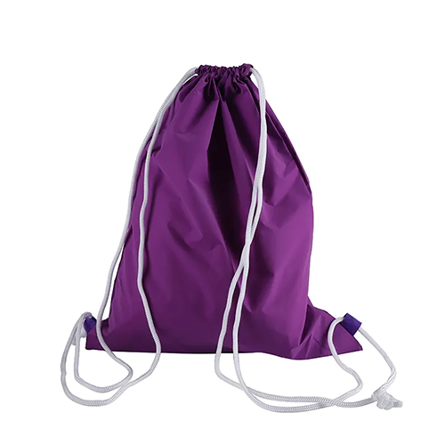 Sac à cordon en polyester violet