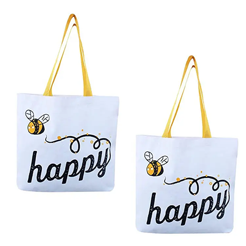 Sac fourre-tout en toile de coton recyclable