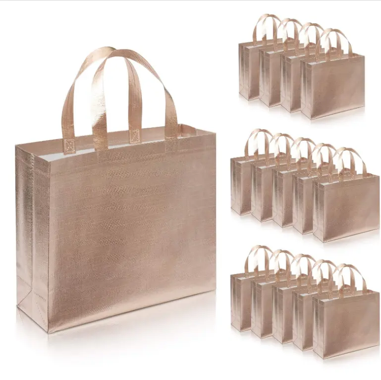Sacs à provisions en tissu non tissés réutilisables pour vêtements, pp quotidien, cadins promotionnels d'impression en intaglio respectueux de l'environnement, sacs de lettres personnalisés