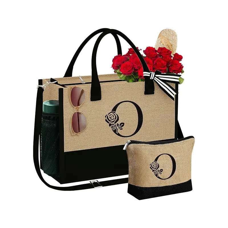 Sacs fourre-tout et sacs de cosmétiques avec poches à fermeture éclair réglables et sacs de plage comme cadeaux d'anniversaire pour les femmes